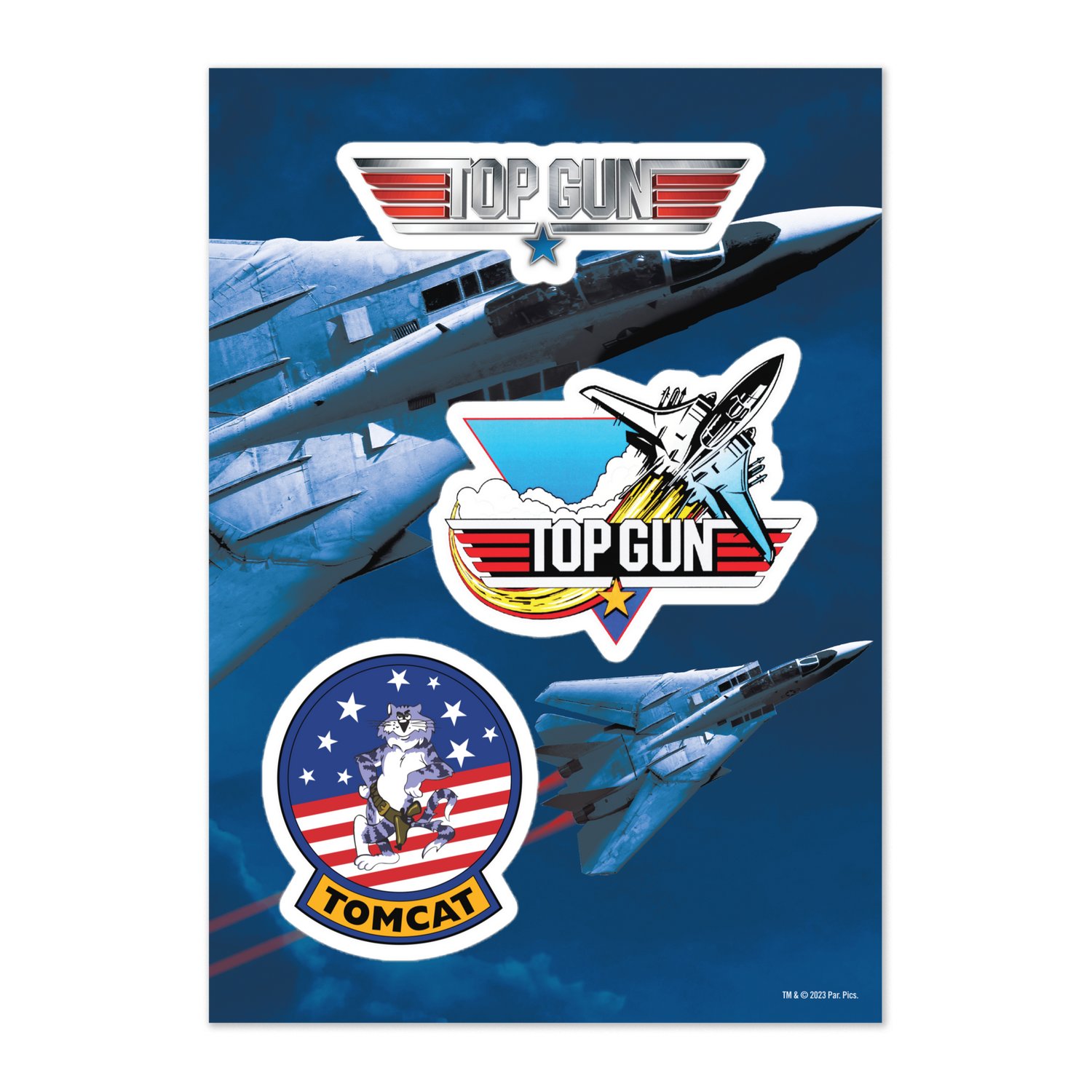 Top Gun Pure Americana Sticker Sheet