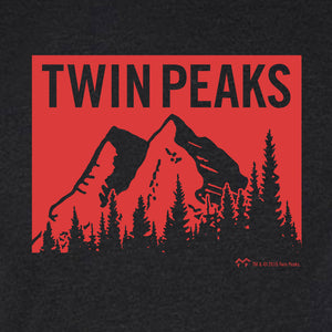 Twin Peaks Montagne rouge HommesT-Shirt Tri-Blend 's