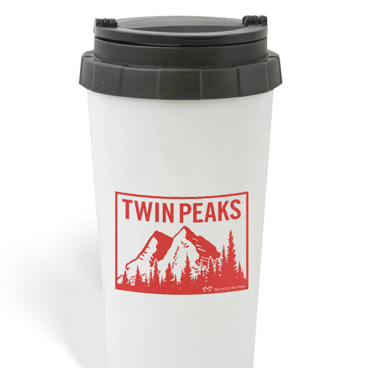 Twin Peaks Mountain Range 16 oz Stainless Steel Thermal Travel Mug