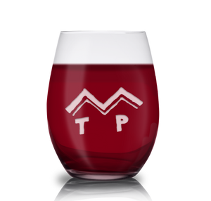 Twin Peaks Peaks Logo Laser Engraved Stemless Wine Glass