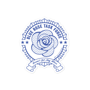 Twin Peaks Blue Rose Task Force Die Cut Sticker