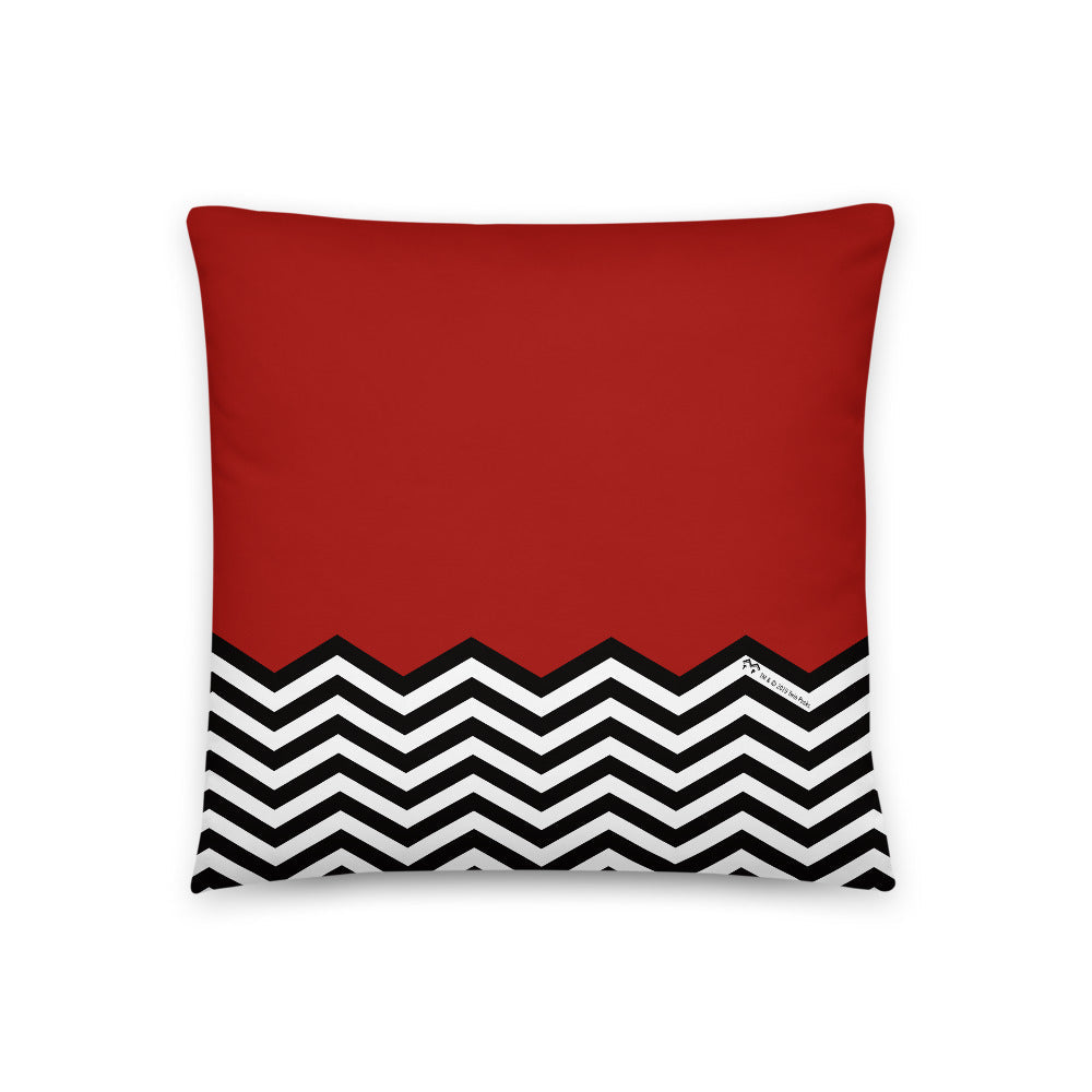 Twin Peaks Red Room Throw Pillow
