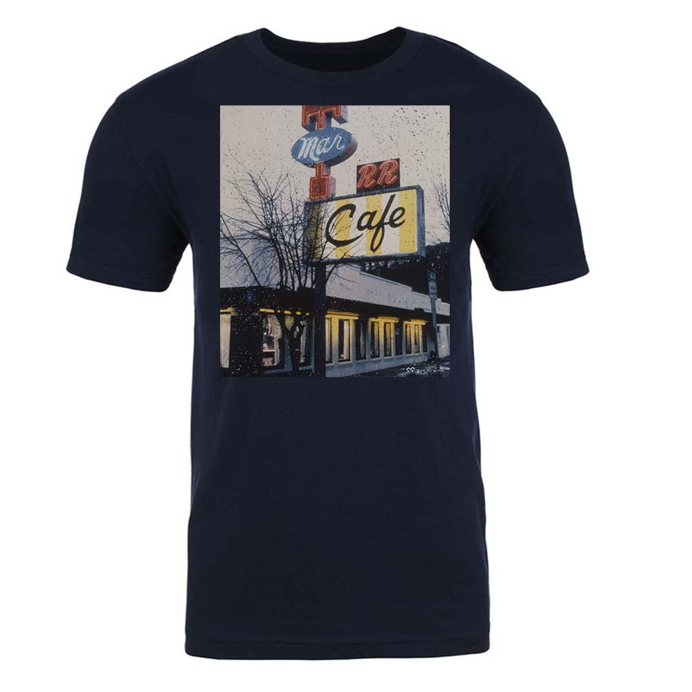 Twin Peaks Double R Diner Vintage Bild Erwachsene T-Shirt mit kurzen Ärmeln