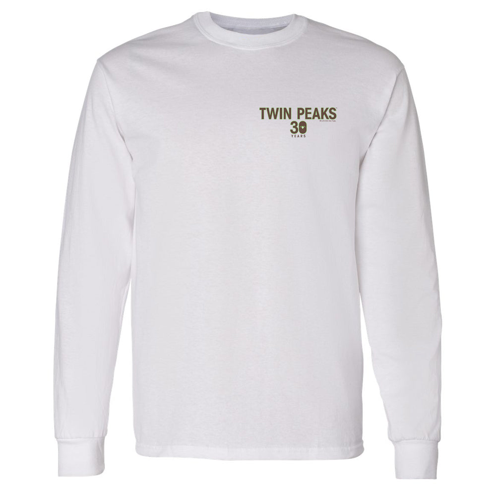 Twin Peaks 30th Anniversary Logo Adult Long Sleeve T-Shirt