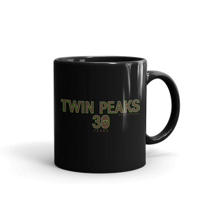 Twin Peaks 30th Anniversary Logo Black Mug