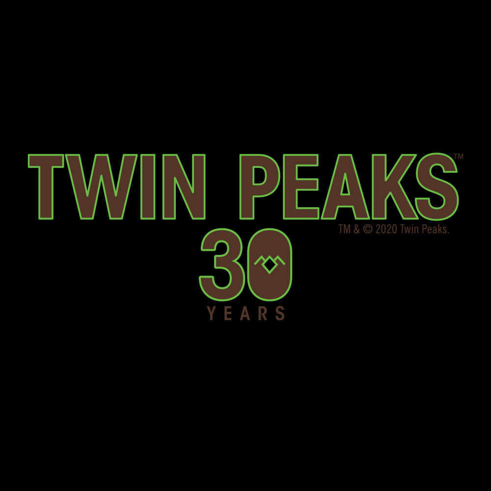 Twin Peaks 30º aniversario Logo Taza negra