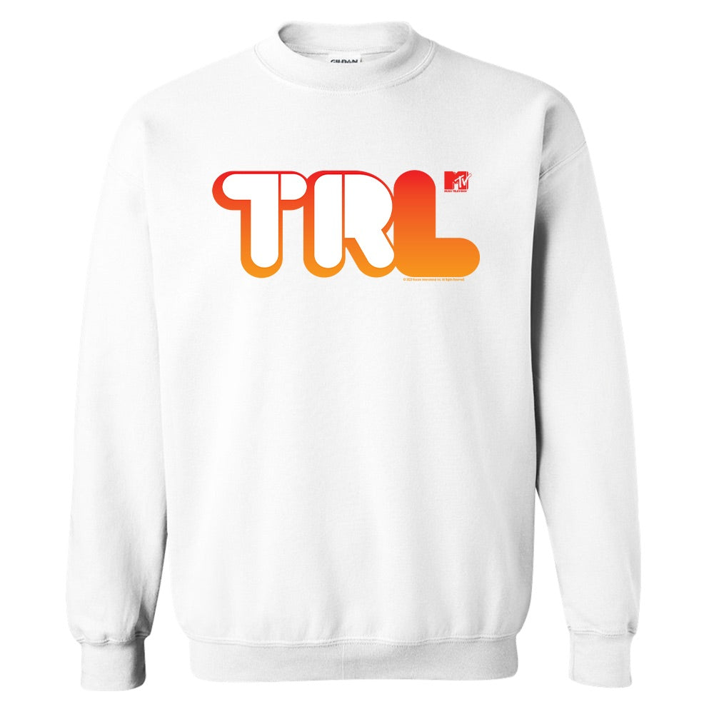 TRL Logo Fleece-Sweatshirt mit Rundhalsausschnitt