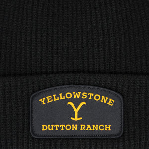 Yellowstone Patch Dutton Ranch Logo Bonnet noir