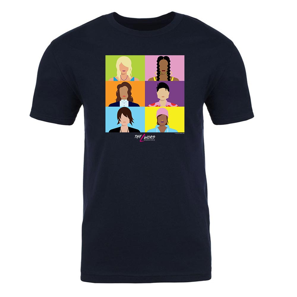 The L Word: Generation Q Faces Adult Short Sleeve T-Shirt