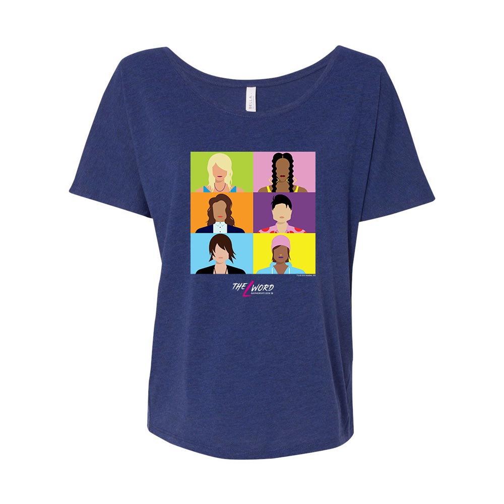 The L Word: Generation Q Faces Women's Relaxed Short Sleeve T-Shirt