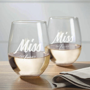 The L Word: Generation Q Personalized Personal Title Wine Glasses - Set of 2