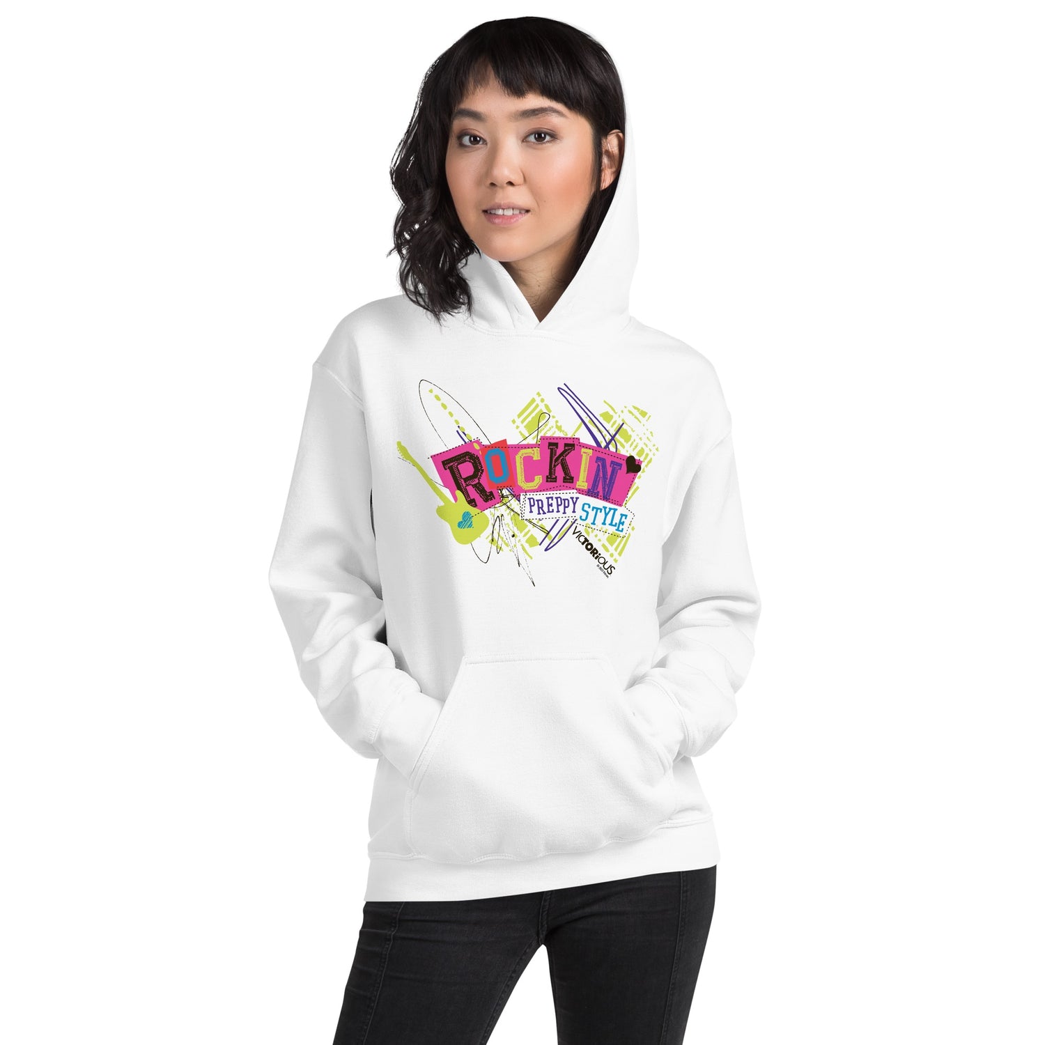 Victorious Rockin' Preppy Style Adult Hooded Sweatshirt