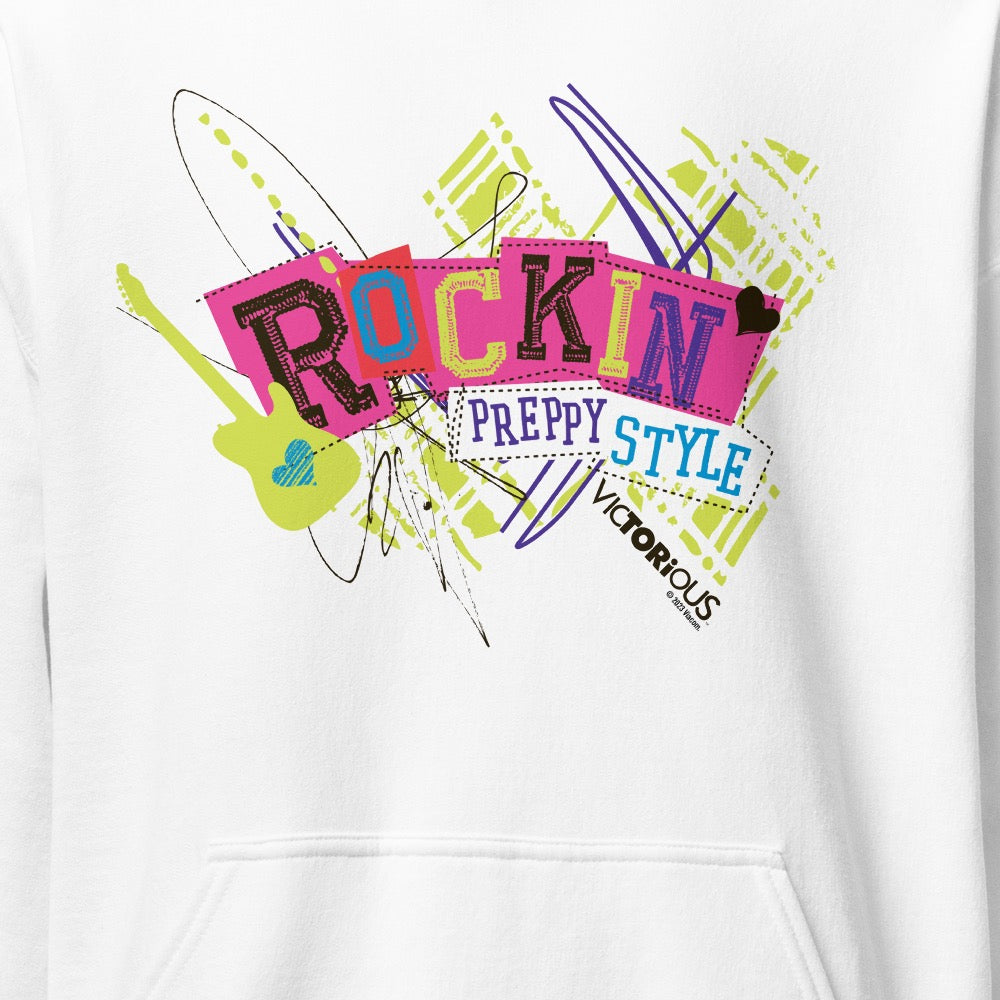 Victorious Rockin' Preppy Style Adult Hooded Sweatshirt