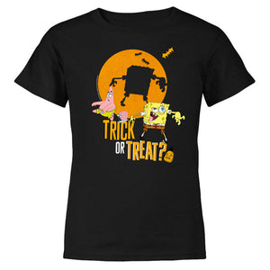 Spongebob und Patrick Trick-Or-Treat Kinder Kurzärmeliges T-Shirt