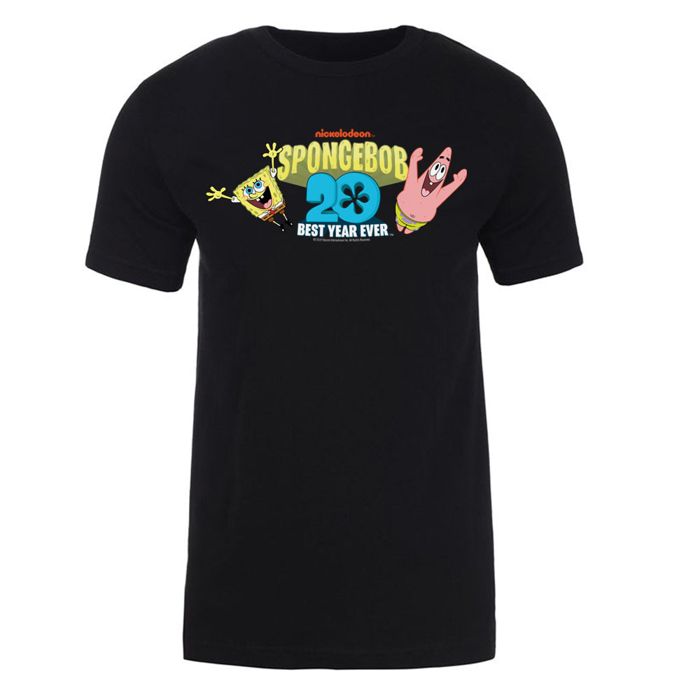 Spongebob Schwammkopf Spongebob und Patrick Short Erwachsene T-Shirt mit kurzen Ärmeln