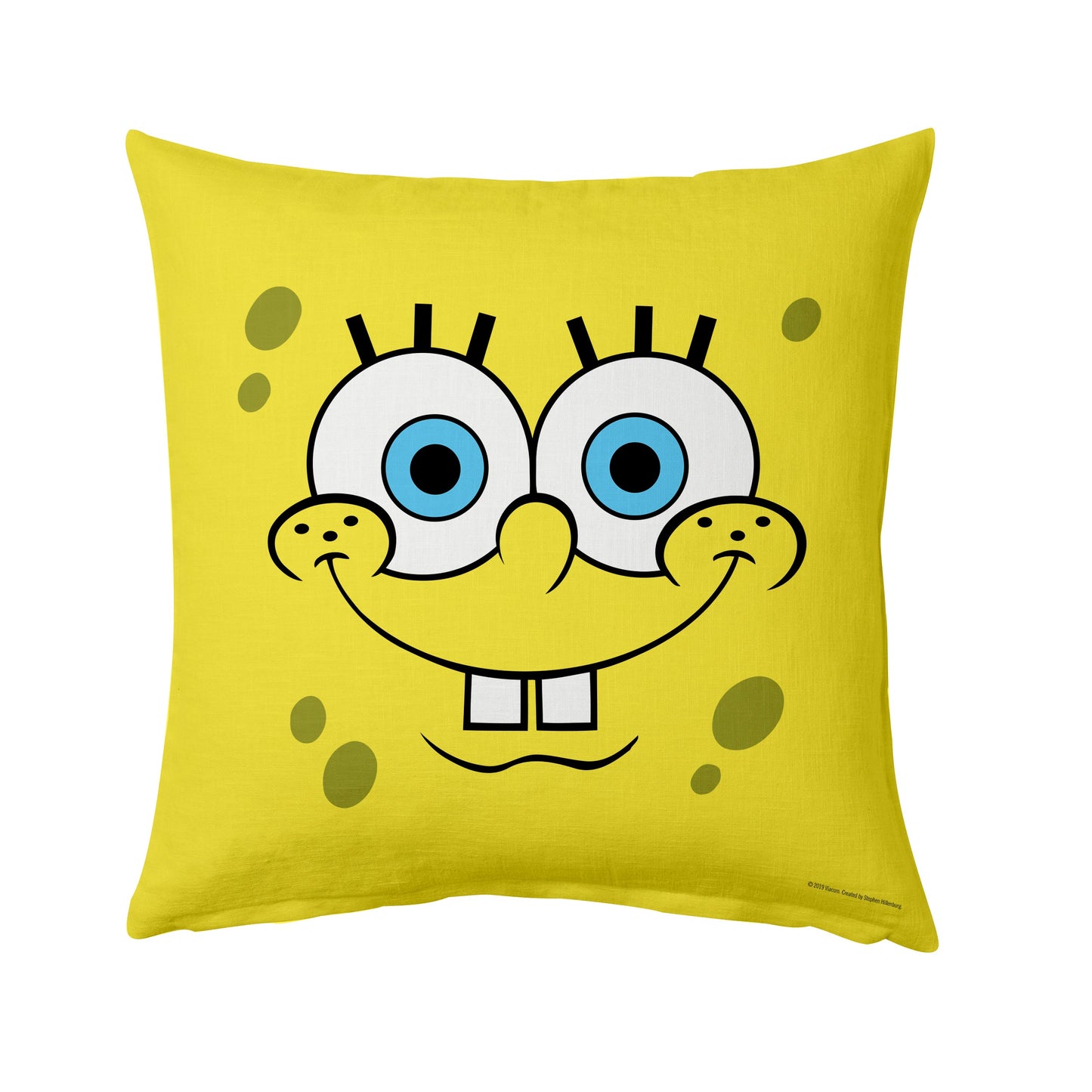 Spongebob Schwammkopf gelb großes Gesicht werfen Kissen - 16" x 16"