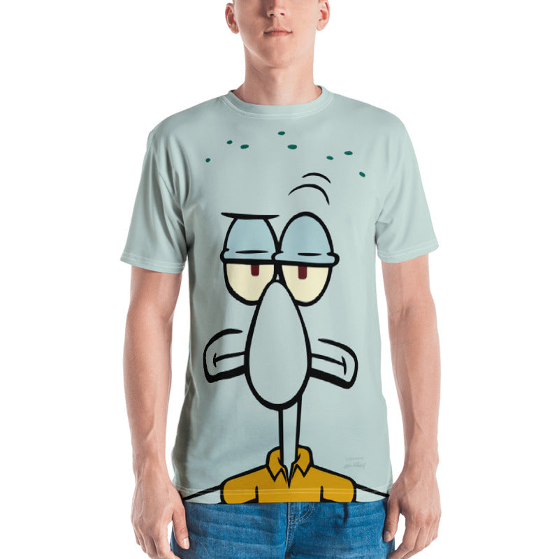 Squidward Big Face T-Shirt mit kurzen Ärmeln