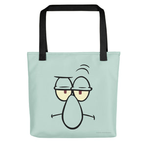 SpongeBob SquarePants Squidward Big Face Premium Tote Bag