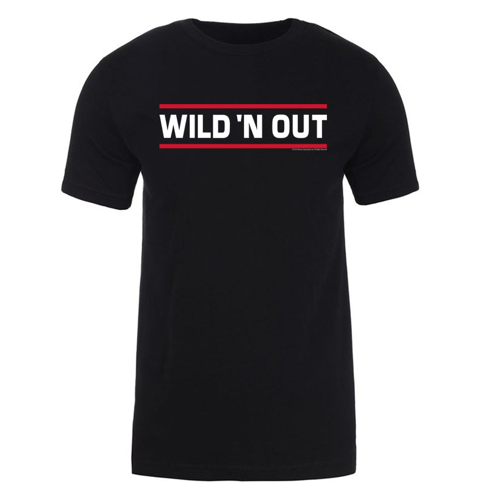 Wild 'N Out Lined Logo Adult Short Sleeve T-Shirt