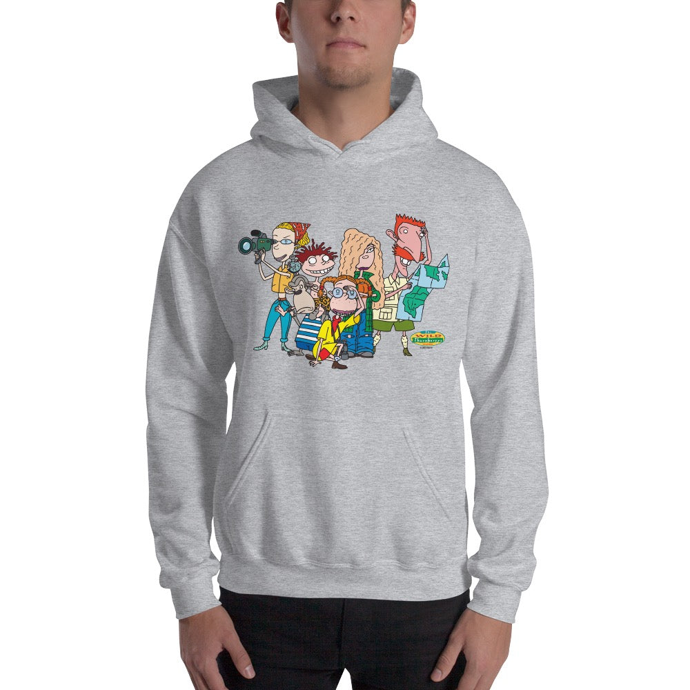 Nickelodeon Men's Cast Mash Up Graphic Hoodie Sweatshirt, Sizes S-2XL 
