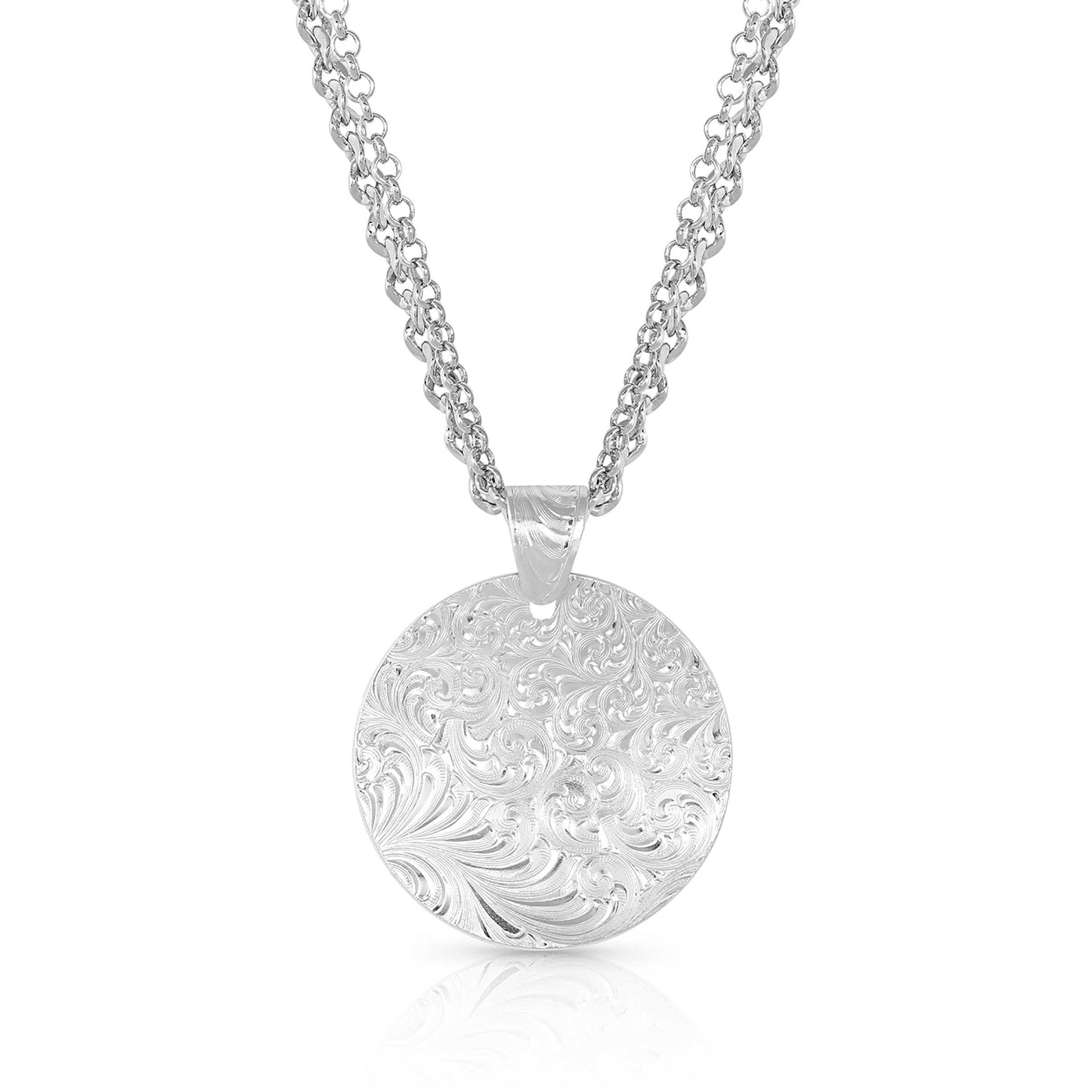 The Dutton Y Yellowstone Silver Necklace