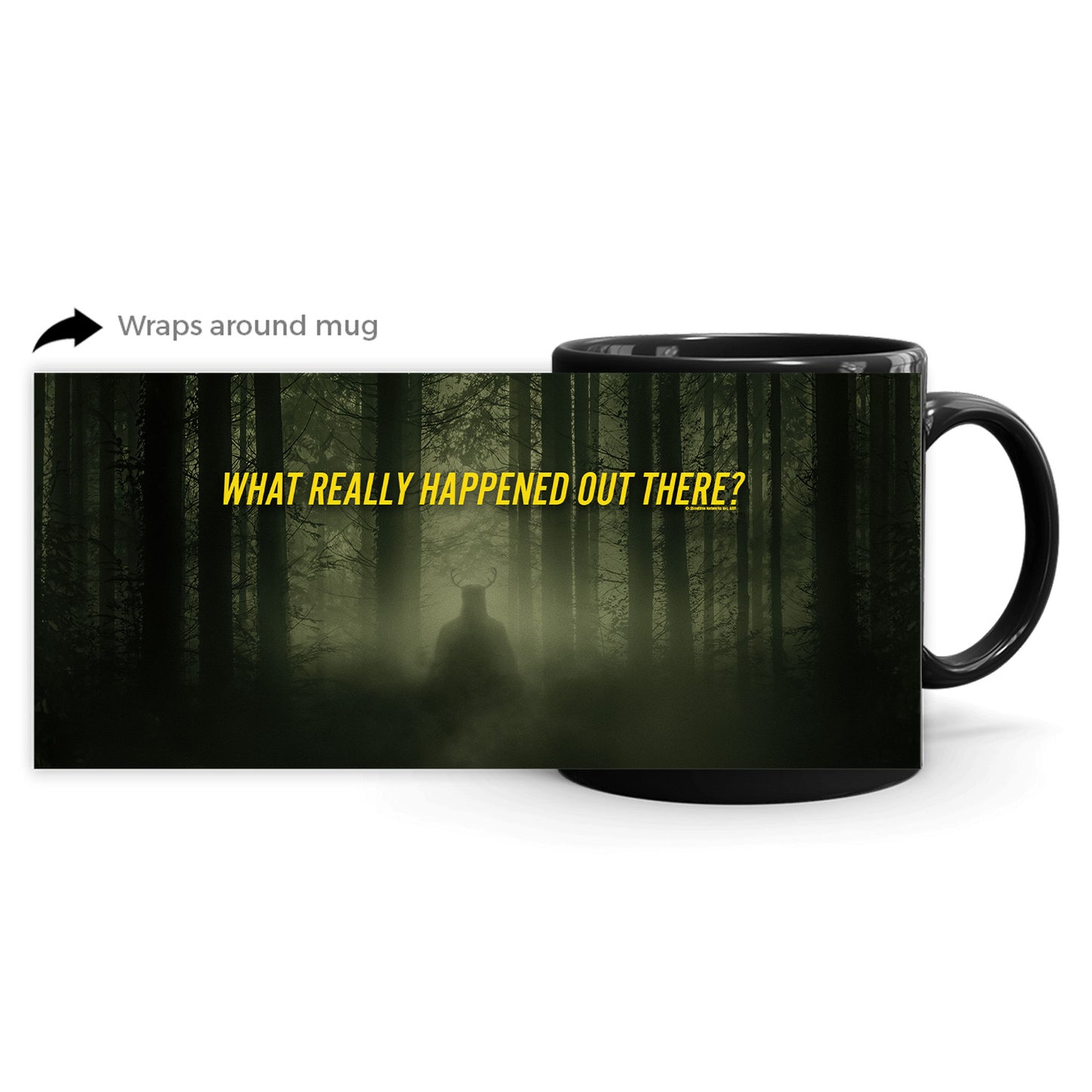 Yellowjackets Mysterious Woods Black Mug