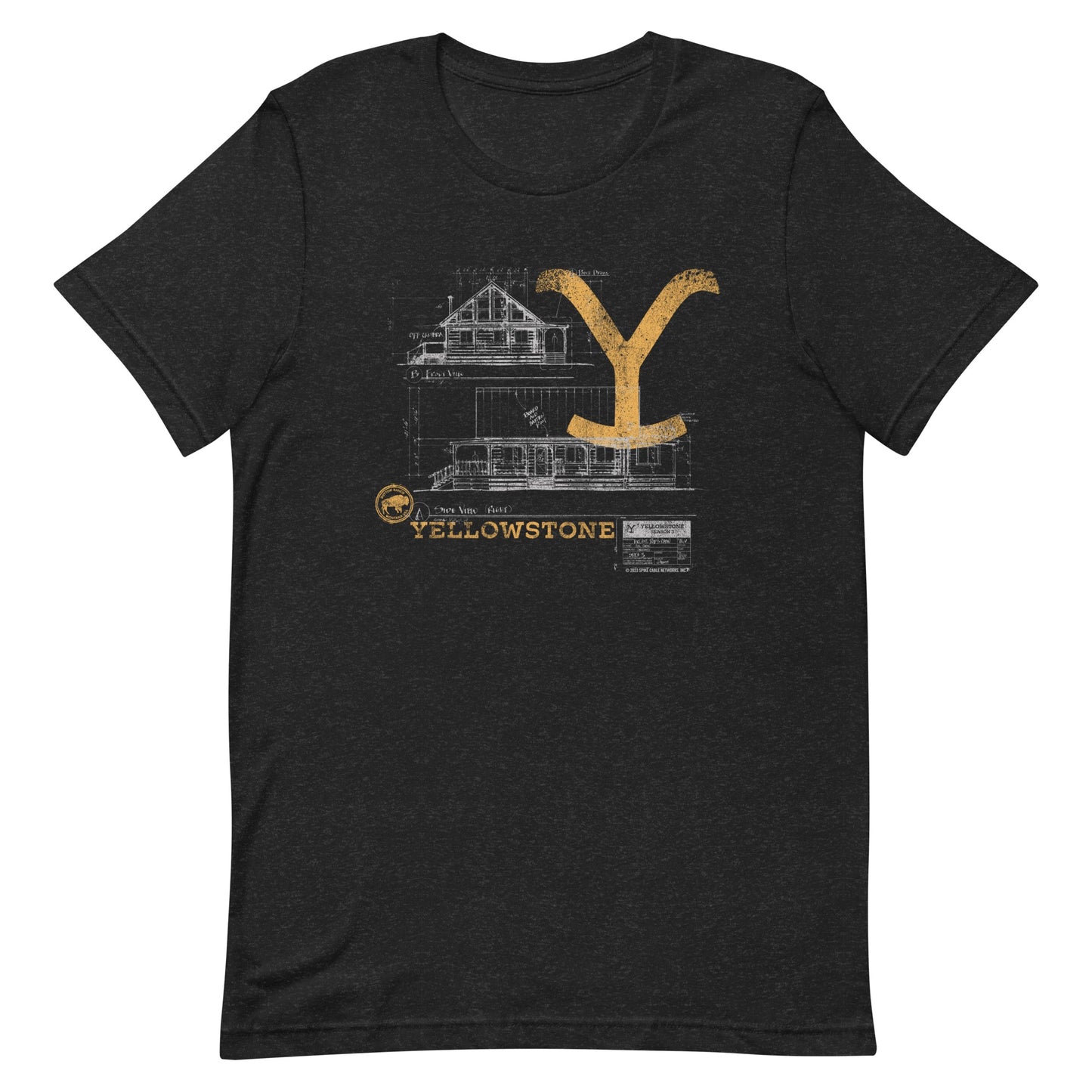 Yellowstone T-shirt Blueprint Rip's House