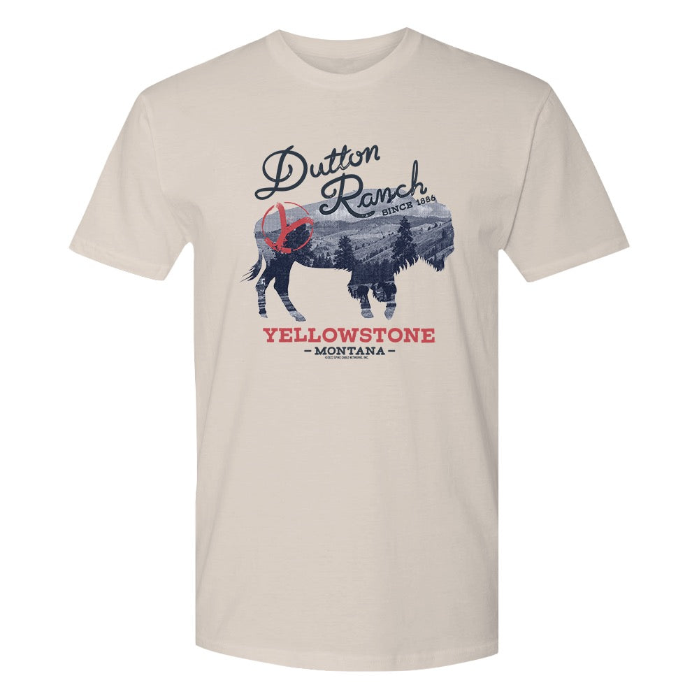 Yellowstone Dutton Ranch Montana Bull Adult Short Sleeve T-Shirt