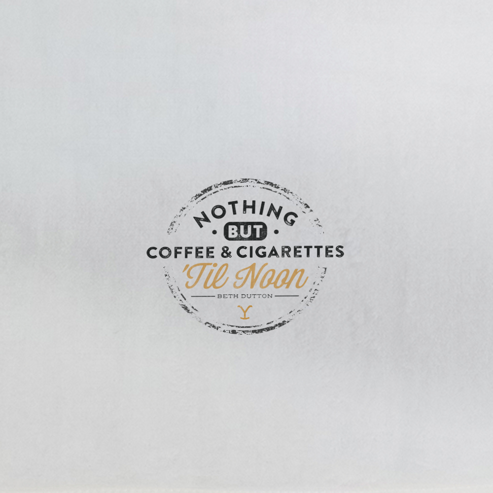 Yellowstone Nichts als Kaffee und Zigaretten bis mittags Handtuch