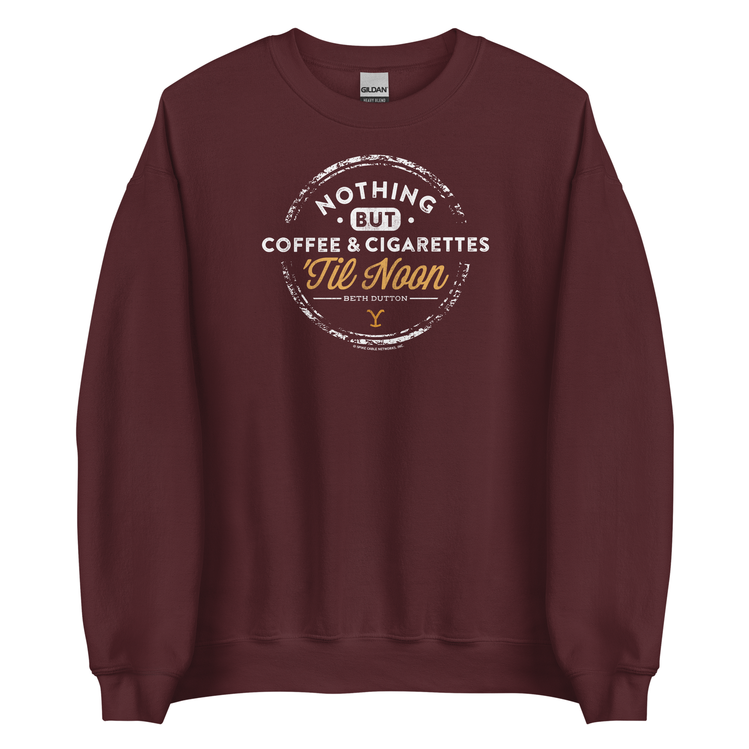 Yellowstone Nothing But Coffee & Cigarettes 'Til Noon Fleece Crewneck Sweatshirt