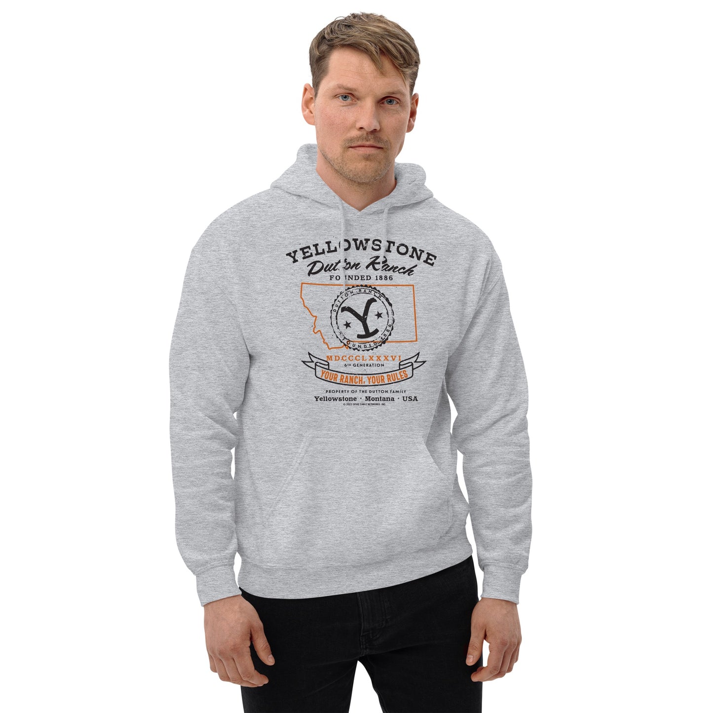Yellowstone Dutton Ranch Your Ranch Your Rules Hooded Sweatshirt
