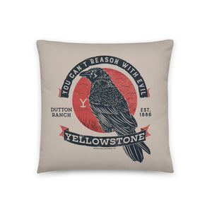 Yellowstone Can't Reason With Evil Throw Pillow