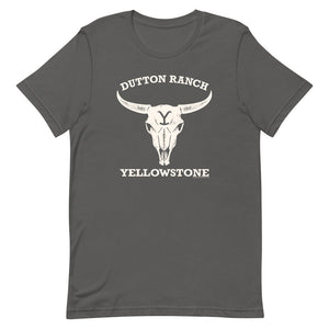 Yellowstone Cow Skull Adult Short Sleeve T-Shirt