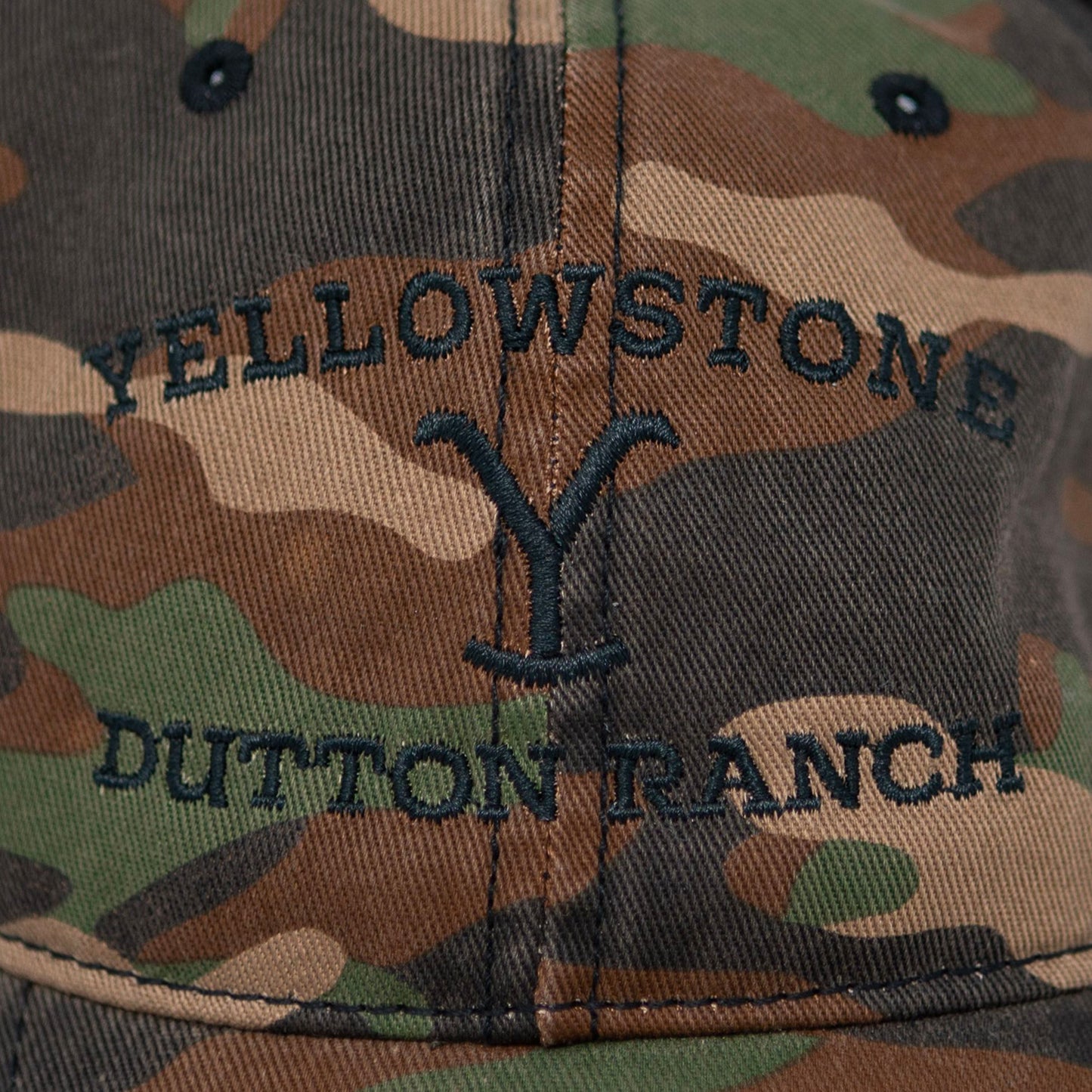 Yellowstone Rancho Dutton Logo "As seen on" Sombrero Camo