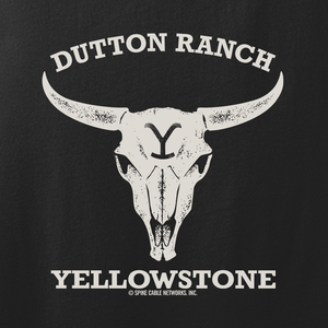 Yellowstone Dutton Ranch Cow Skull Adult Tank Top