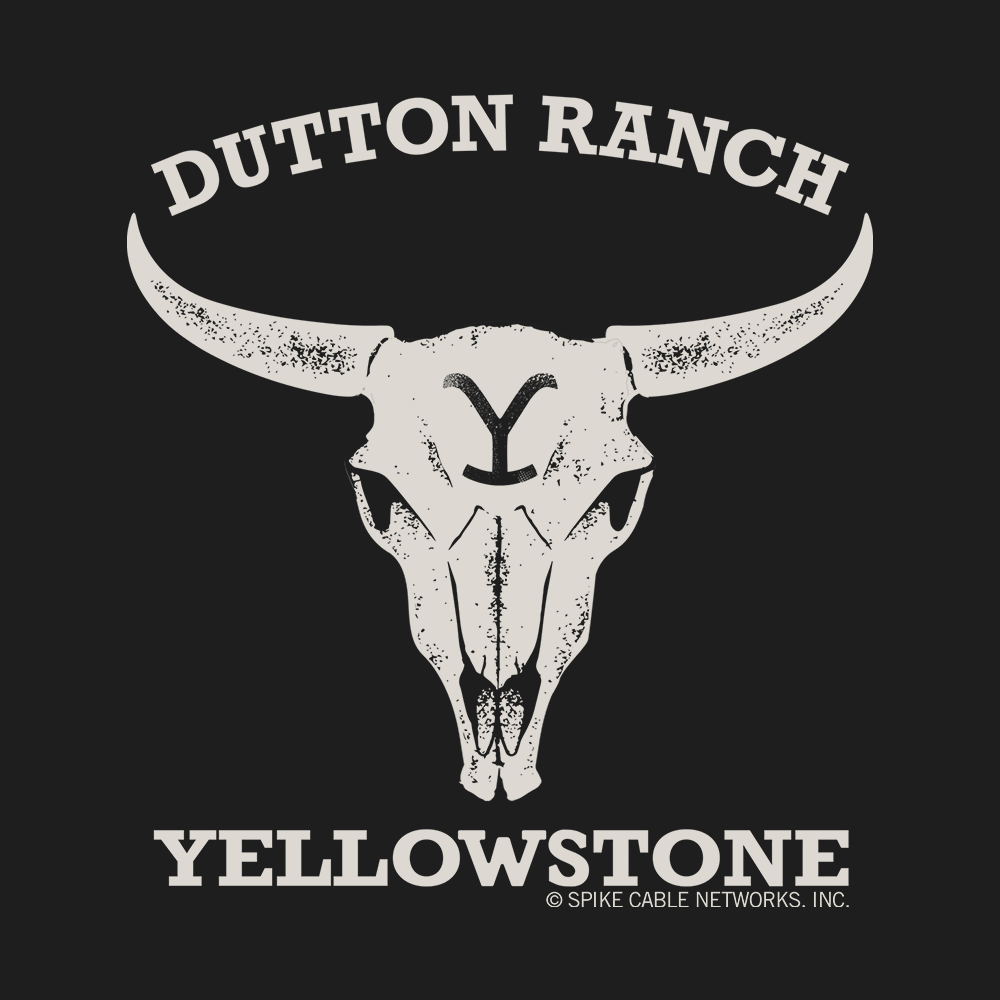 Yellowstone Dutton Ranch Cow Skull Women's Racerback Tank Top