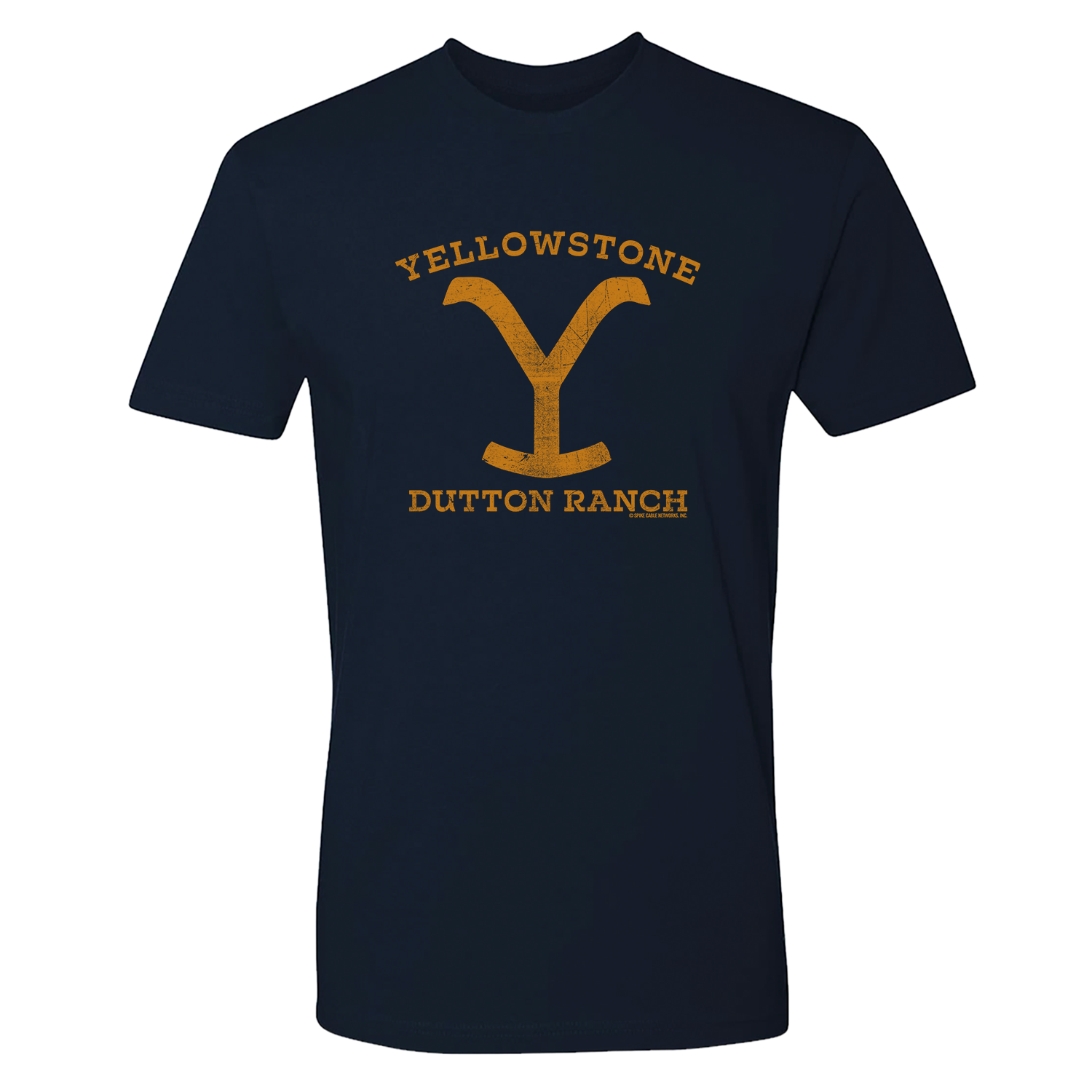 Yellowstone Dutton Ranch Distressed Logo Adult Short Sleeve T-Shirt