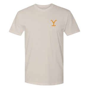 Yellowstone Dutton Ranch Scenery Back Print Short Sleeve T-Shirt