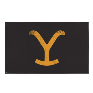 Yellowstone Y Logo Drapeau