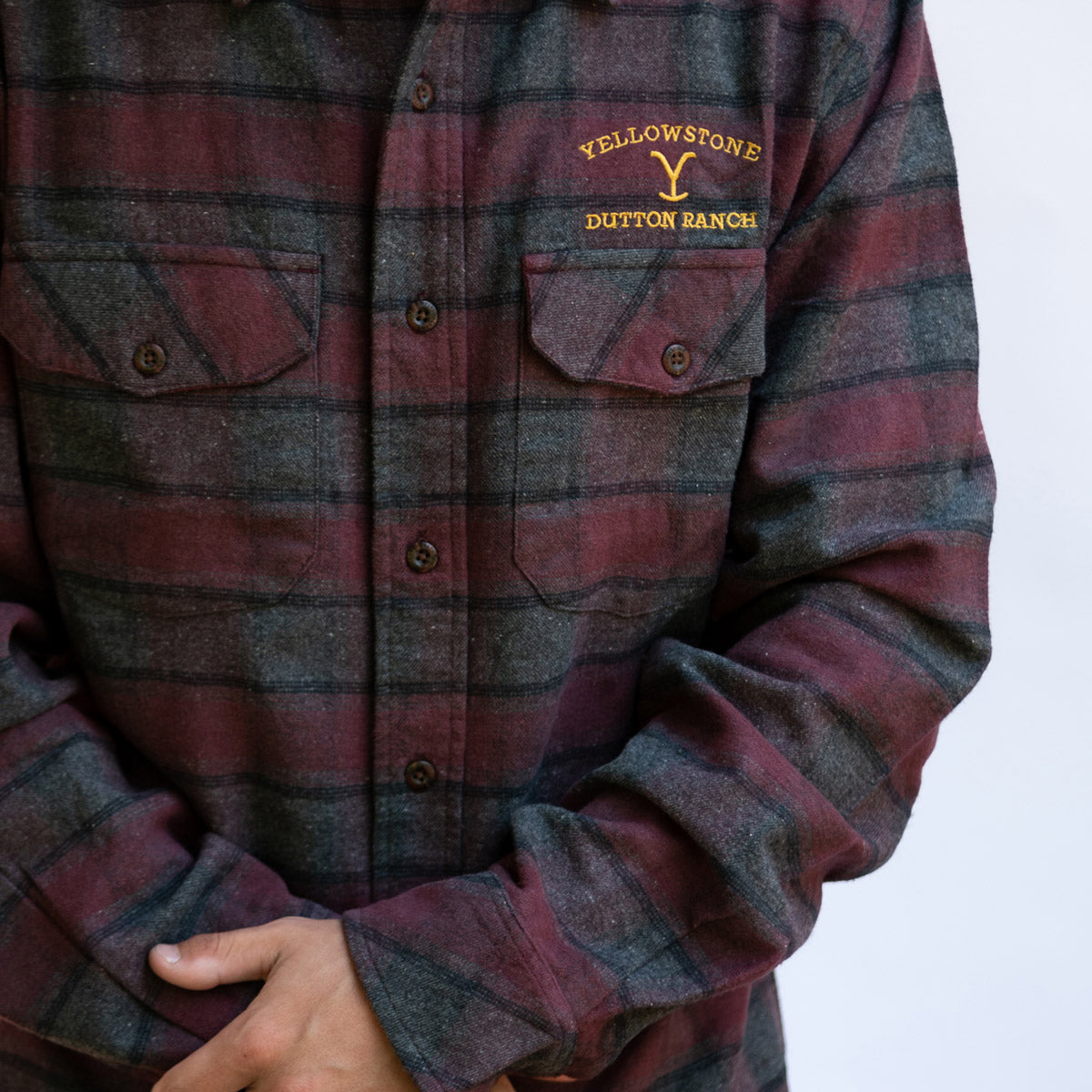 Yellowstone Dutton Ranch South Fork Embroidered Grindle Shirt