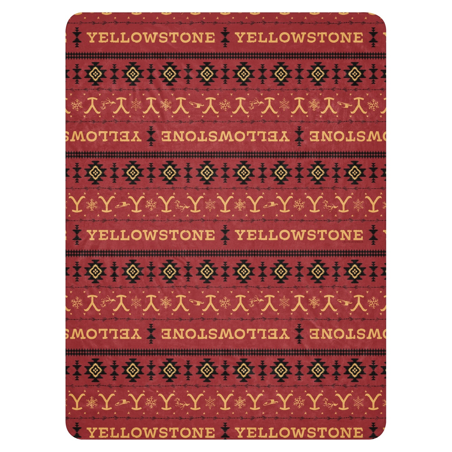 Yellowstone Feiertag Azteken-Sherpa-Decke