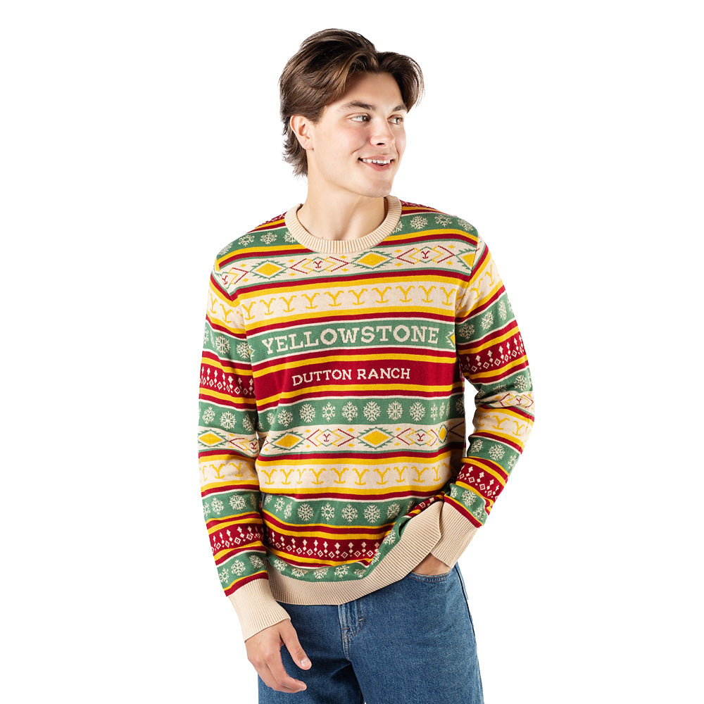 Yellowstone Dutton Ranch Holiday Knitted Sweater