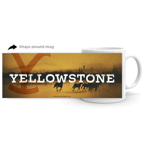 Yellowstone Logo White Mug