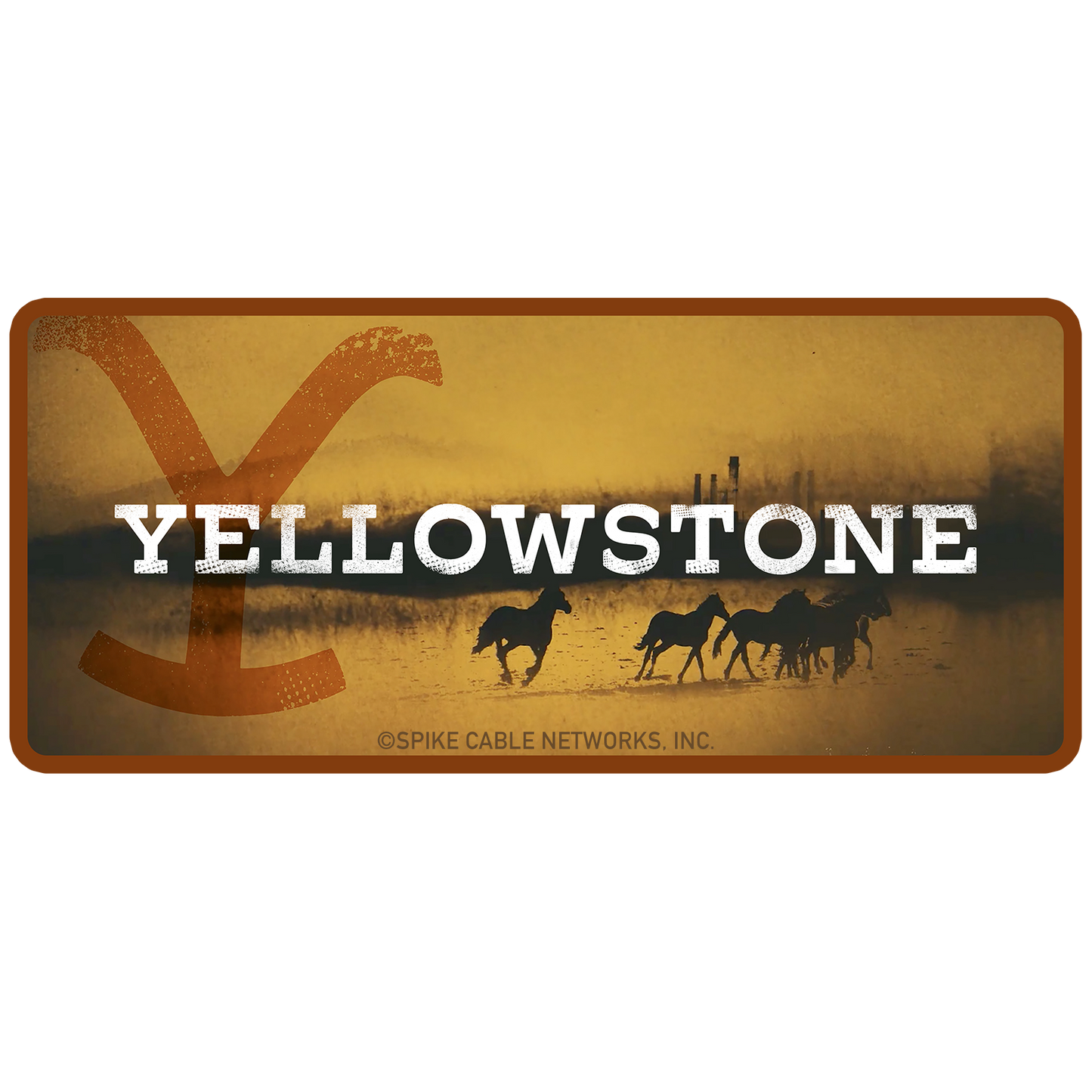 Yellowstone Logo Scenery Die Cut Sticker