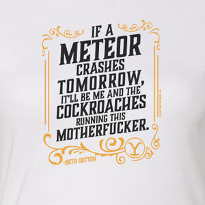 Yellowstone If A Meteor Crashes Tomorrow Women's Short Sleeve T-Shirt