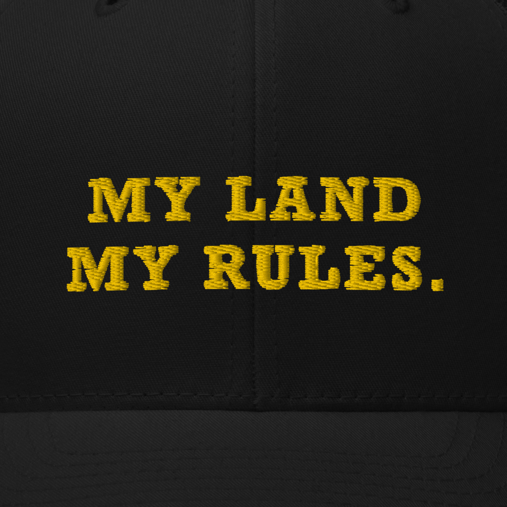 Yellowstone My Land My Rules Retro Trucker Hat