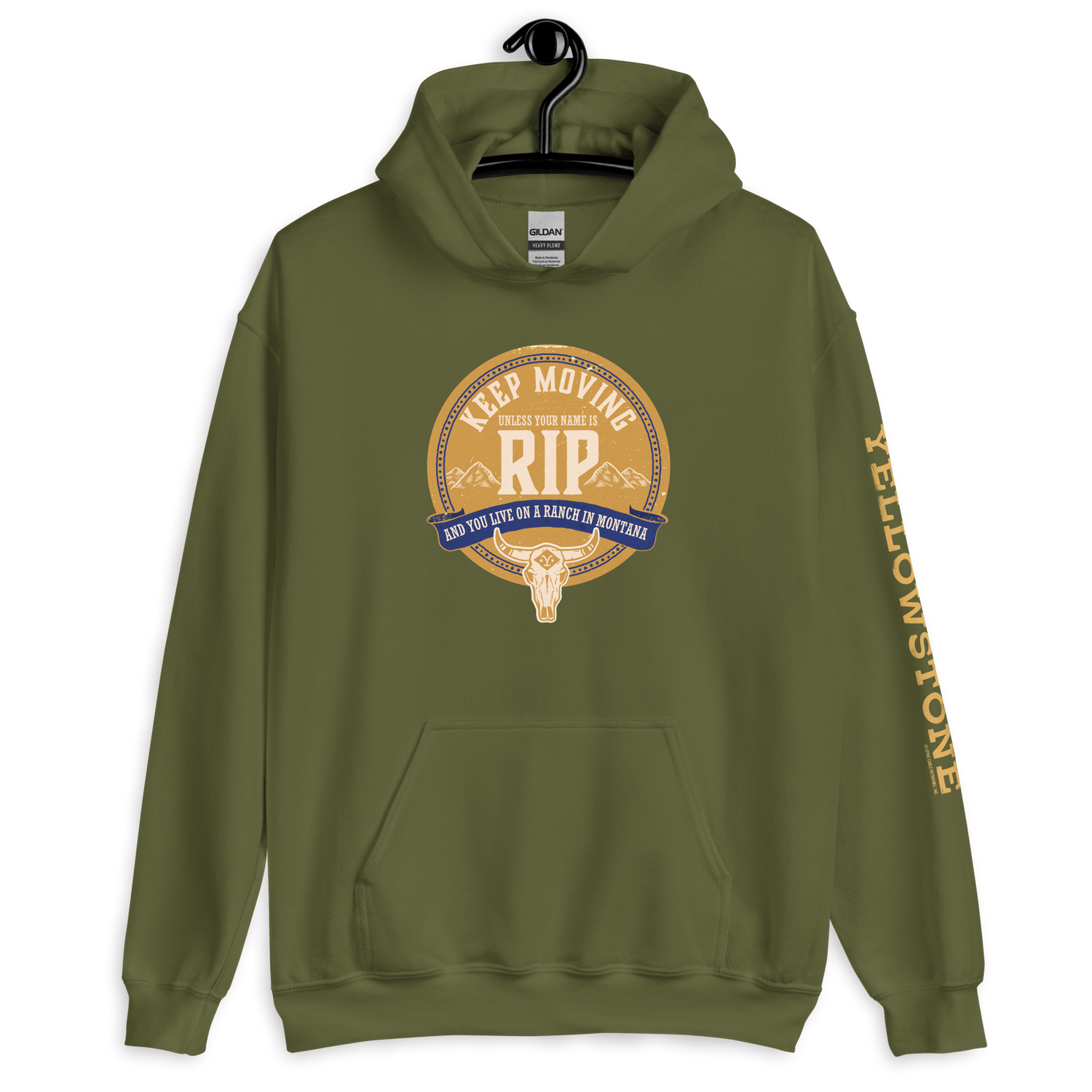 Yellowstone Keep Moving Unless You Are RIP Hooded Sweatshirt