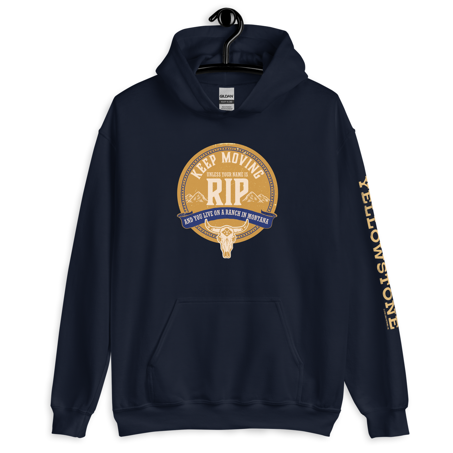 Yellowstone Keep Moving Unless You Are RIP Hooded Sweatshirt