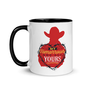 Yellowstone My Tomorrows Are All Yours Cowboy Y Logo Two-Tone Mug