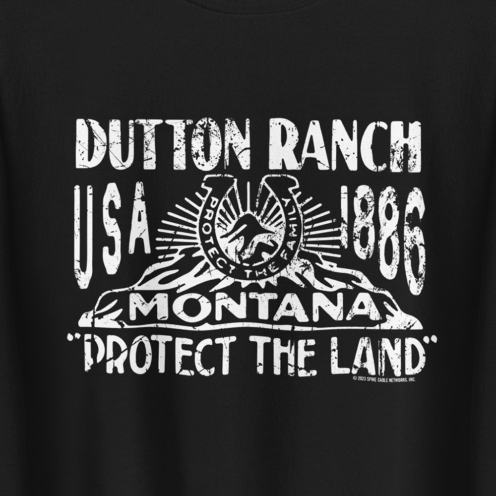 Yellowstone Schützen Sie das Land Sweatshirt mit Rundhalsausschnitt